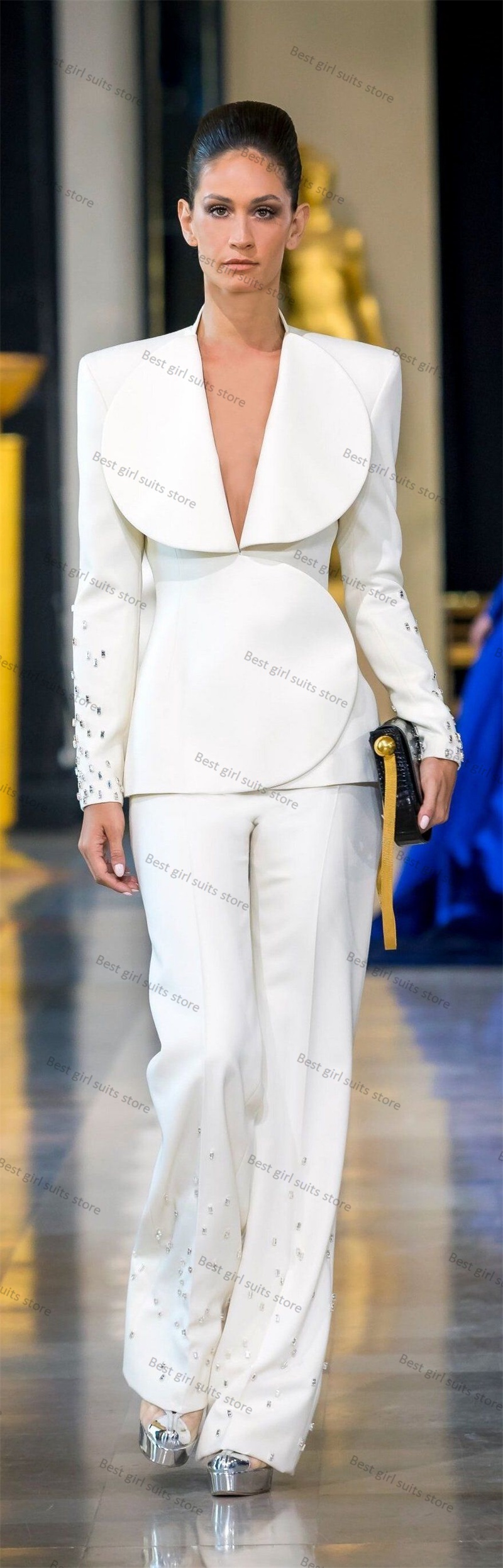 Elegant White Women Suit Set 2 - огляд і ціна Women Formal Wear Tailor
