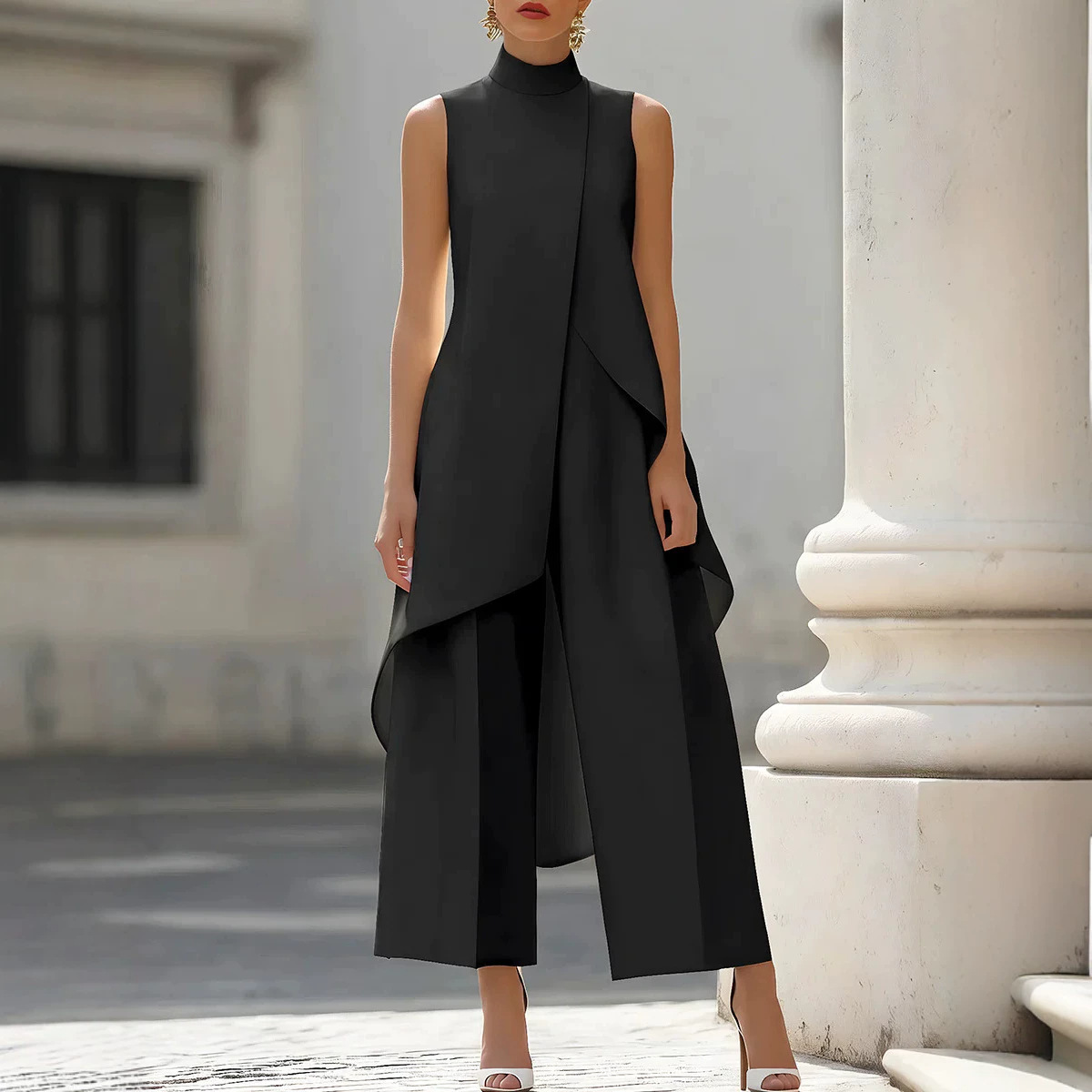 Women Stand Neck Sleeveless La - огляд і ціна Women'S Formal Wear Pants