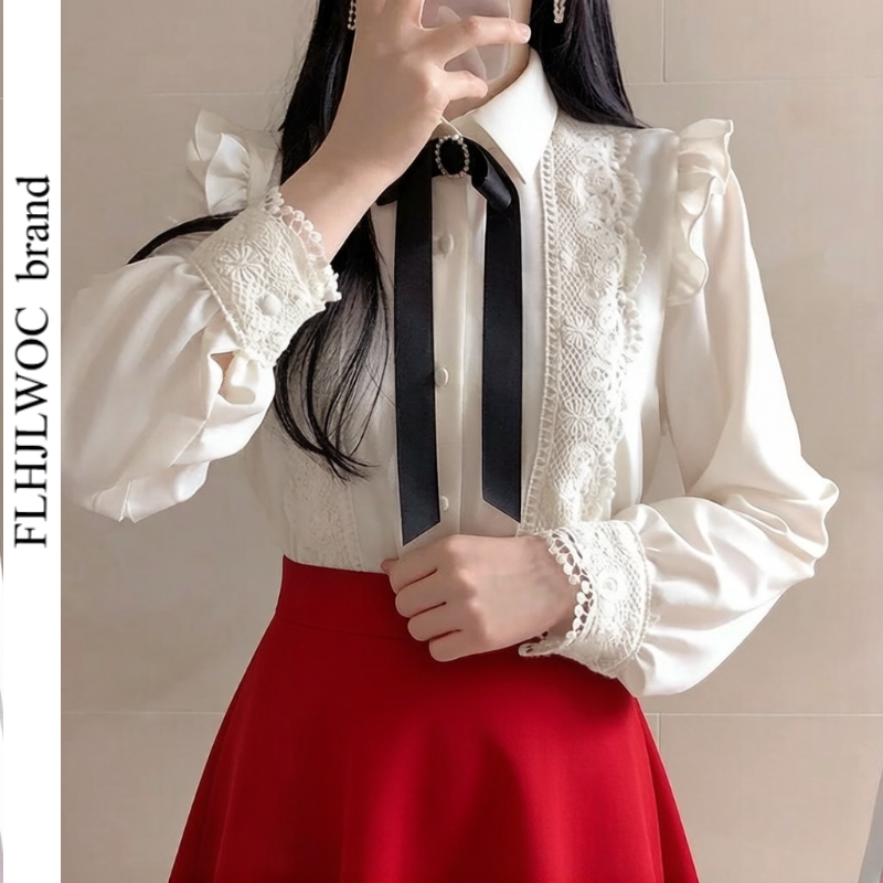 Ruffled Autumn Spring Basic Of - огляд і ціна Women Formal Wear White Shirt