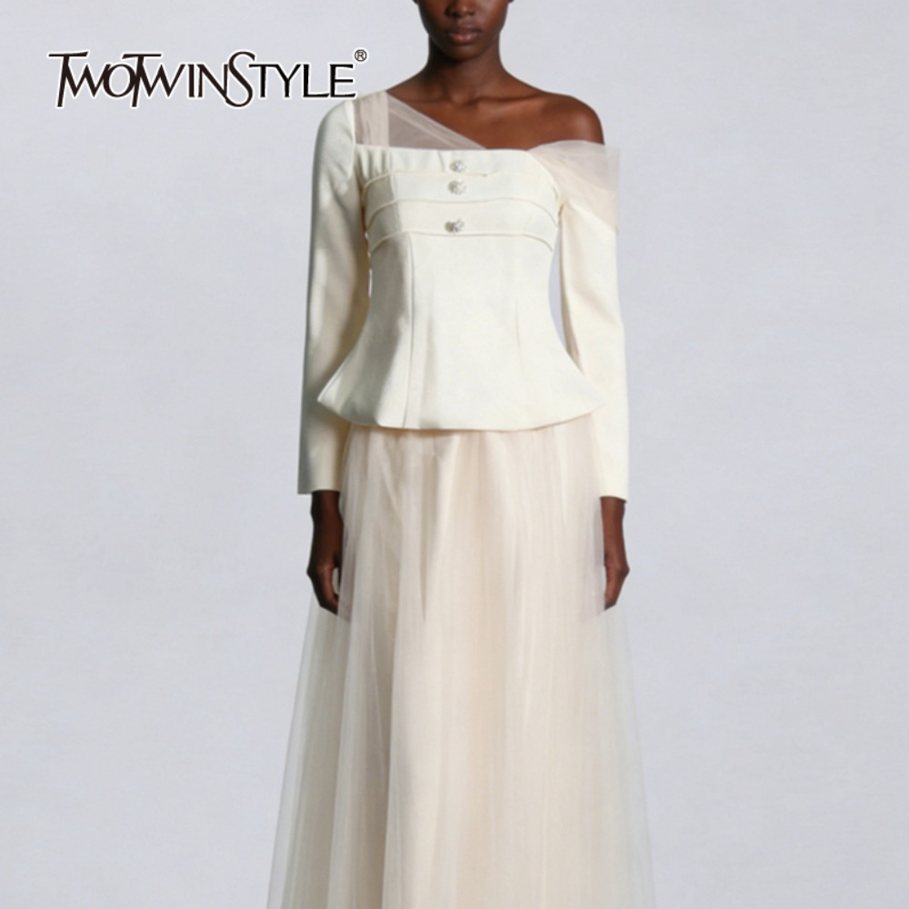 TWOTWINSTYLE Solid Two Piece S - огляд і ціна Pencil Skirt Midi