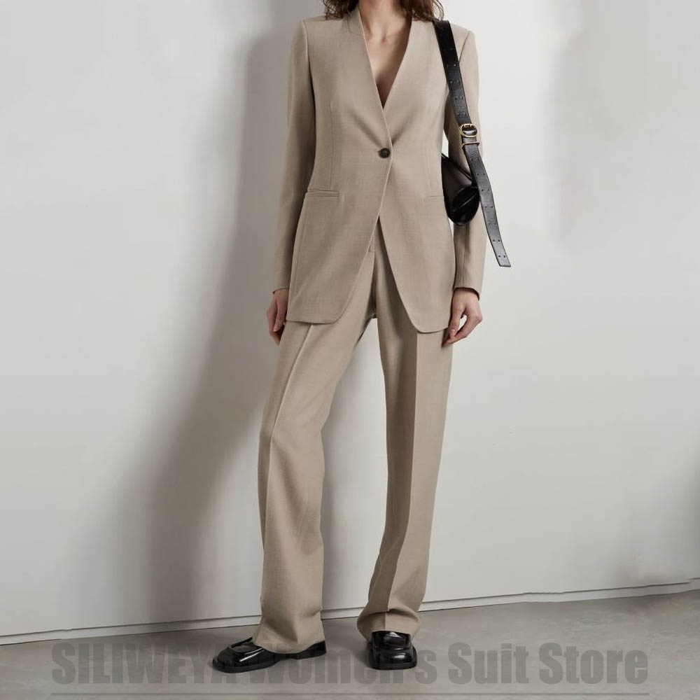 Women's Suit Fashion V Neck Si - огляд і ціна Women Formal Wear Tailor