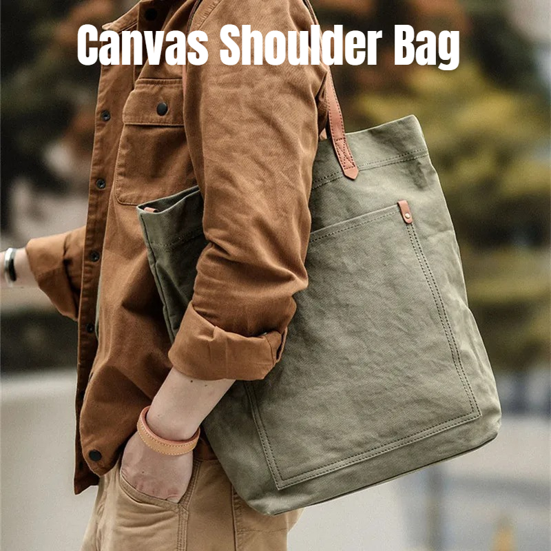 Canvas Leather Tote Bag for Me - огляд і ціна Structured Handbag Work