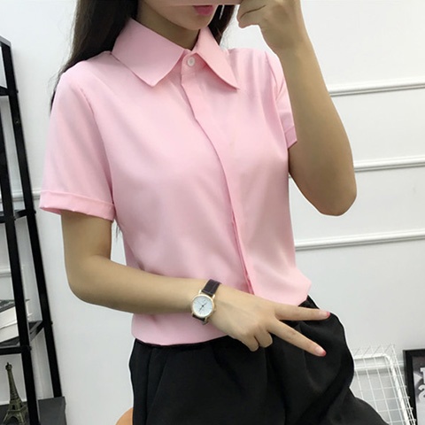 White Loose Short Sleeve Shirt - огляд і ціна Women Formal Wear White Shirt