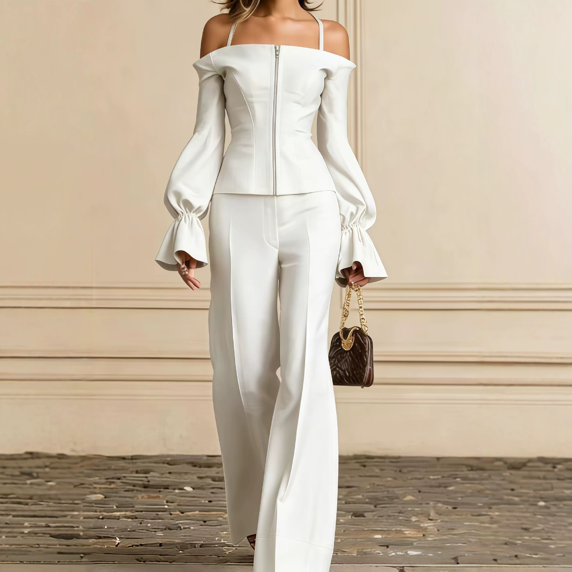 2 Piece Pants Set Women Solid  - огляд і ціна Women'S Formal Wear Pants