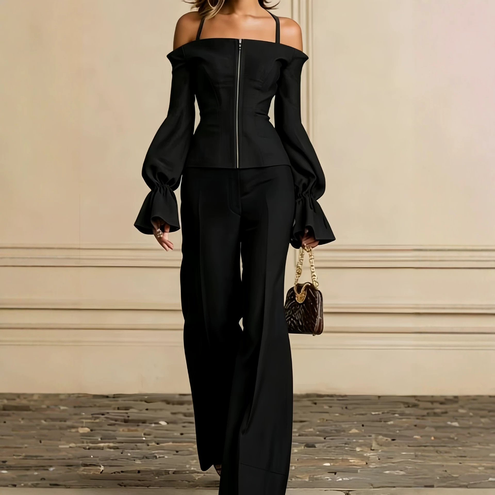 2 Piece Pants Set Women Solid  - огляд і ціна Women'S Formal Wear Pants