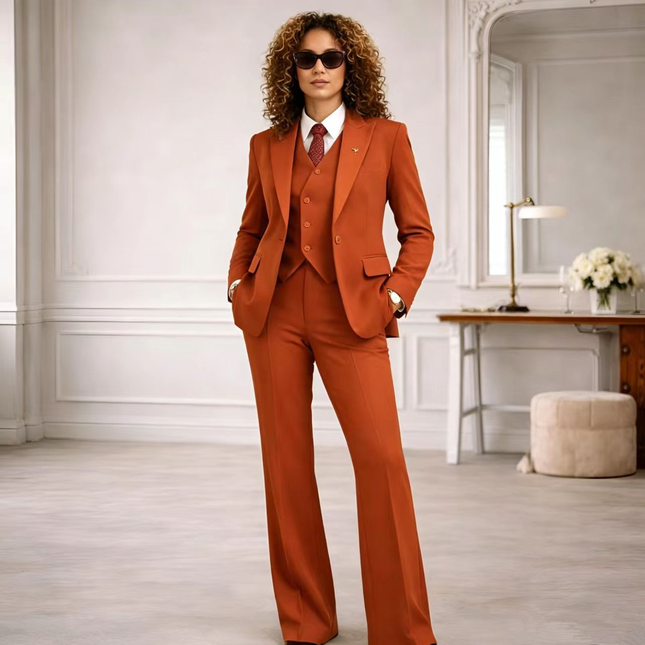 Rust Women's Suits 3 Pcs Vinta - огляд і ціна Women Formal Wear Tailor