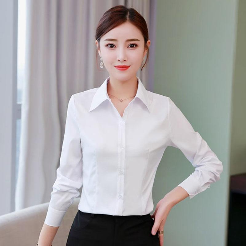 White Slim Fit Formal Office L - огляд і ціна Women Formal Wear White Shirt
