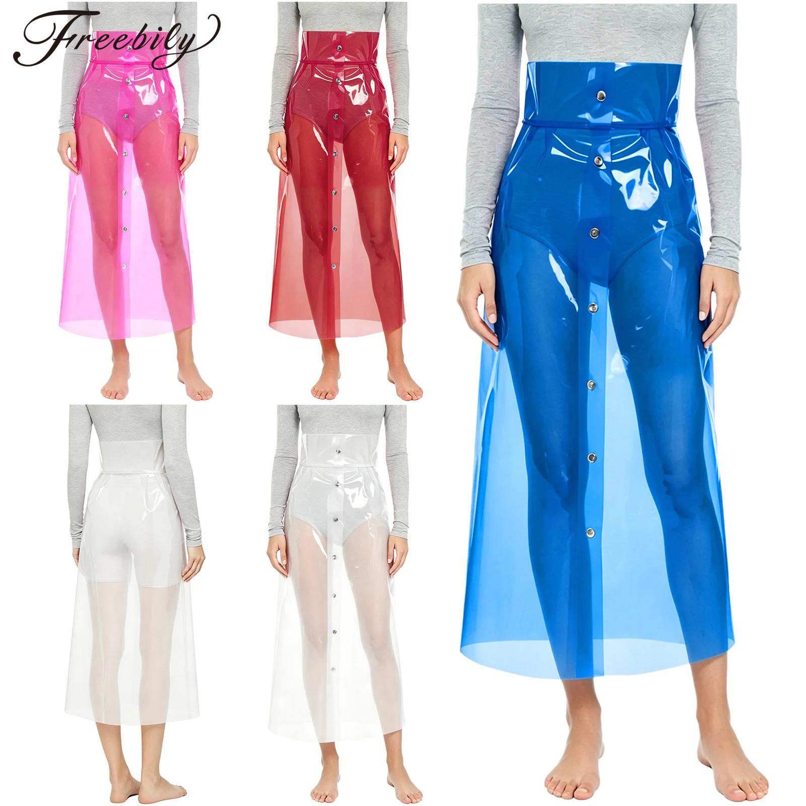Womens See Through Pvc Skirt H - огляд і ціна Pencil Skirt Midi