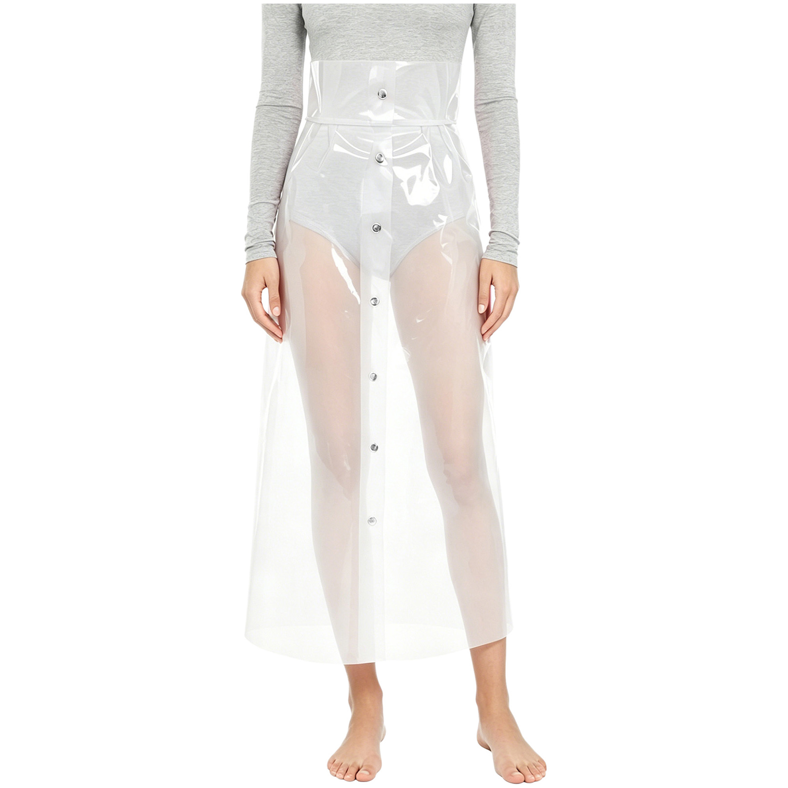 Womens See Through Pvc Skirt H - огляд і ціна Pencil Skirt Midi