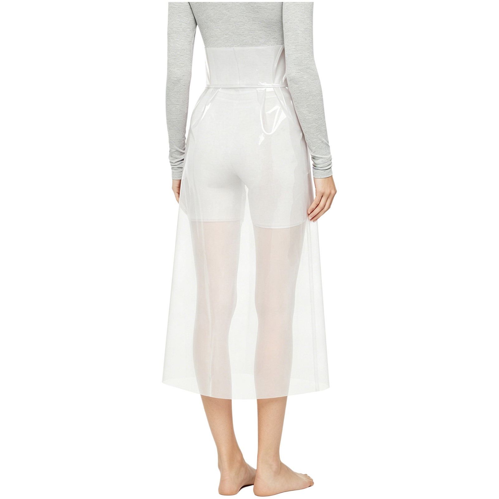 Womens See Through Pvc Skirt H - огляд і ціна Pencil Skirt Midi