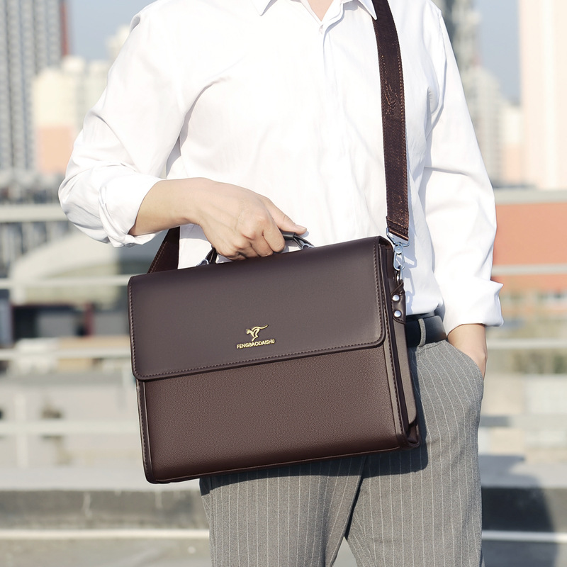 Luxury Men'S Briefcase Designe - огляд і ціна Structured Handbag Work