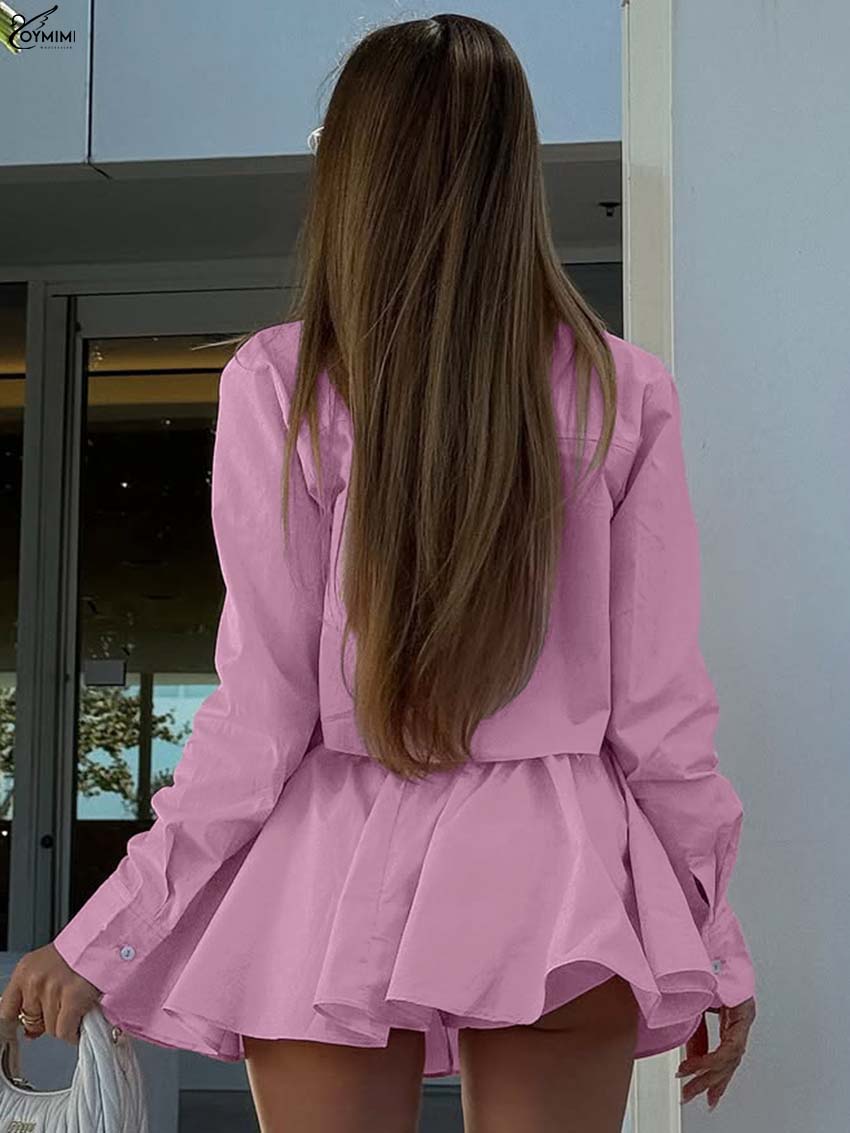 Oymimi Fashion Pink Cotton 2 P - огляд і ціна Pencil Skirt Midi