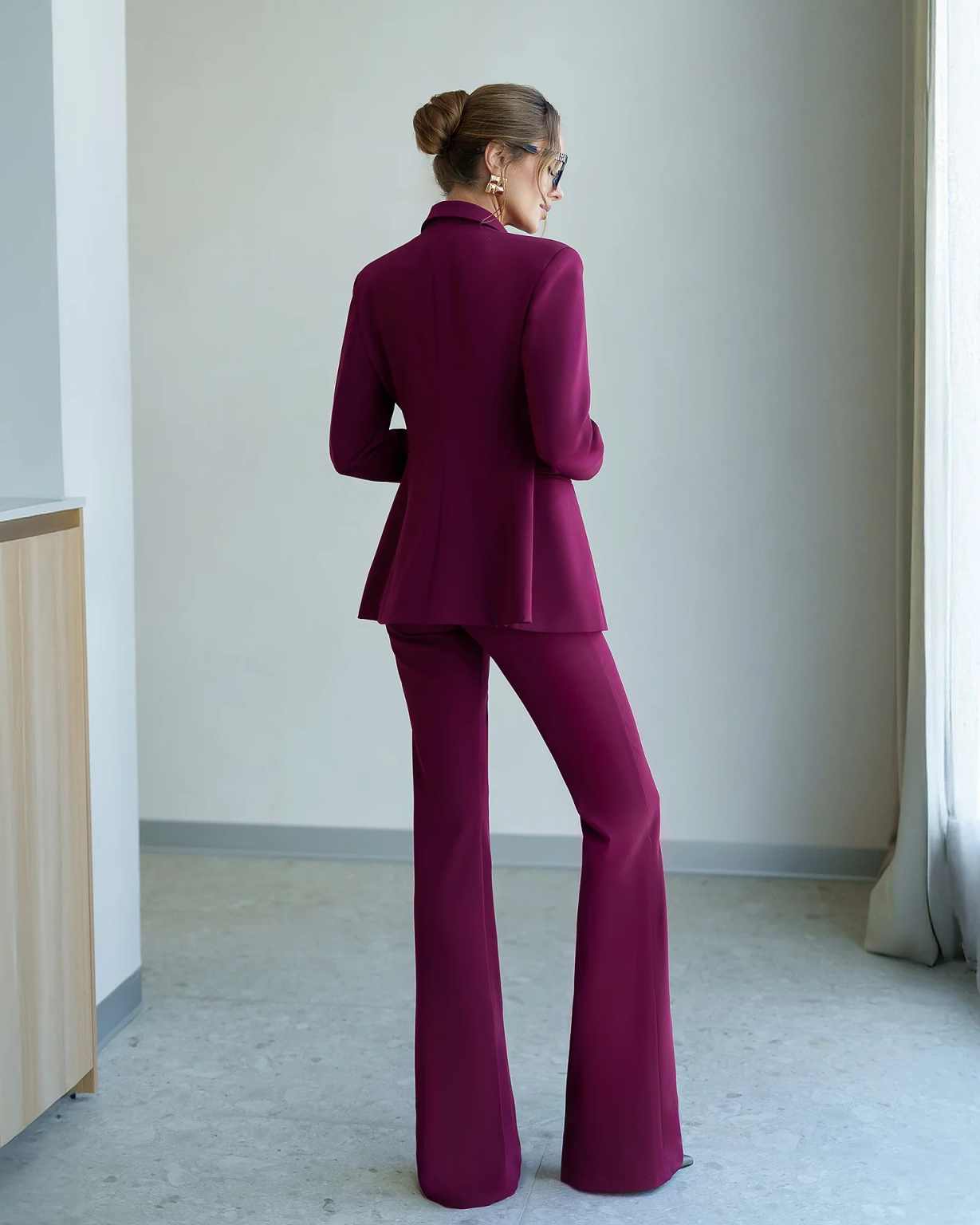 Pure Color Women Pants Suits S - огляд і ціна Women Formal Party Wear Dress