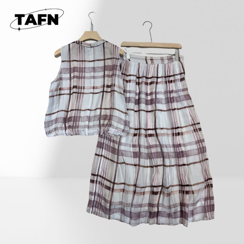 Elegant Women Checkered Two Pi - огляд і ціна Pencil Skirt Midi